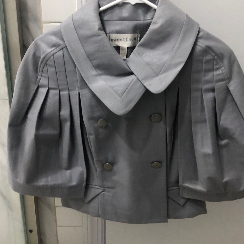 Silver jacket/top